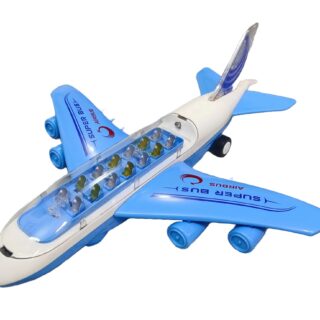 Ditto Goods Musical Airplane Toy Airbus 3335 with Movable Sheets, Flash Lights & Jet Sound | Musical Plane Toys for Kids (Multicolor)